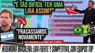 TV ARGENTINA VAI À LOUCURA COM ELIMINAÇÃO DO RIVER, FINAL BRASILEIRA E BRASILEIRÃO - GALO NA FINAL