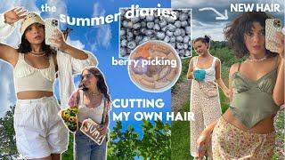 THE SUMMER DIARIES// cutting my curly hair, farmers market, fun few days in my life