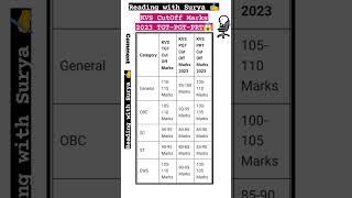 KVS CutOff Marks- 2023 TGT PGT PRT Teacher#tet #ctet #stet #tgt #pgt #prt #kvs #nvs #shorts