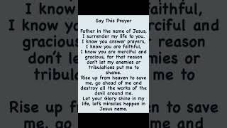 This One Prayer Could Save Your Day #shortsfeed #shorts #jesus #prayer