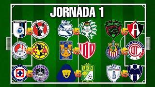 JORNADA 1  LIGA MX APERTURA 2024