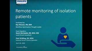 Remote monitoring of isolation patients