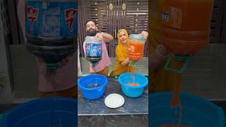 The Drink Bottle Pouring Challenge Who Applies Cream On Their Face? #familygames #familychallenge