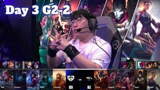 HLE vs GEN - Game 2 | Day 3 LoL Worlds 2024 Swiss Stage | Hanwha Life vs Gen.G G2 full