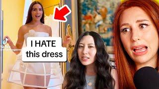 walking down the aisle of wedding drama tiktok - REACTION