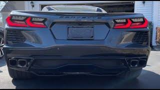 How loud is the performance exhaust on the C8 corvette?