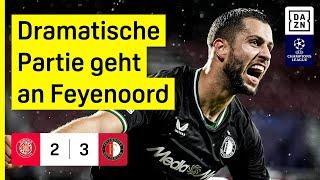 Girona schenkt den Sieg her: FC Girona - Feyenoord | UEFA Champions League | DAZN Highlights