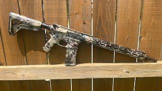 Aero Precision AR15 Hydrodipped in Kryptek Highlander