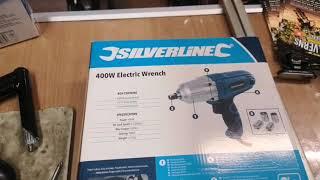 Silverline electric plugin impact wrench un boxing review