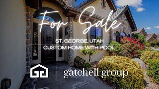 Amazing custom home for sale in St. George, Utah with a pool!