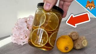 Lemon and Ginger in a Jar for strong Immunity and against Colds(Doctors Secret)