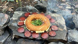 Doğada Yemek Pişirmek /Cooking İn Nature / ASMR #asmr #cooking #bushcraft #campingfood