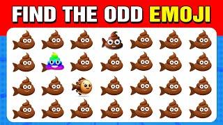 94 Puzzles for GENIUS | Find the ODD emoji out -  Fish Edition  Easy, Medium, Hard Levels Quiz