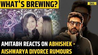 Amitabh Bachchan Responds to Abhishek-Aishwarya Divorce Speculations! | What's Brewing?