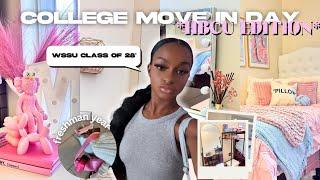 HBCU COLLEGE MOVE IN DAY VLOG | unpacking, traveling,shopping |  WSSU