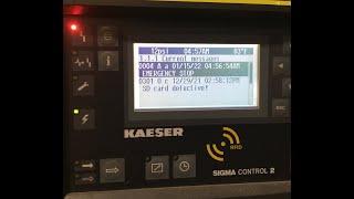 Kaeser 22T Compressor dryer Radiator reset alarm