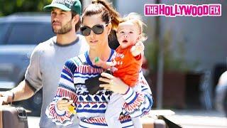 Jessica Biel Takes Her & Justin Timberlake's Son Silas Timberlake Out Shopping On Melrose Ave.