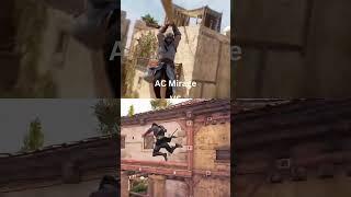 AC Mirage Parkour vs Unity, Valhalla & Origins #assassinscreed #shorts