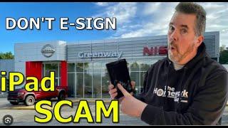 DO NOT SIGN (BIG iPad SCAM at Car Dealers) - Kevin Hunter The Homework Guy