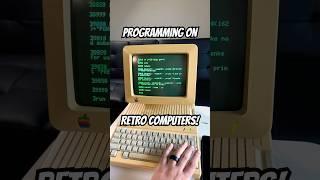 Programming on retro computers! #retrotech #retro #apple #tech #vintage