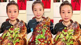 Eating Spicy Big Fish Head Mukbang | Eating Big Fish Curry | ASMR Eating Videos