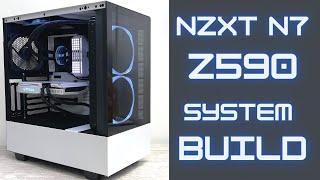 NZXT N7 Z590 motherboard unboxing and RTX 3060 system build