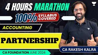 Partnership | Accounting | One Shot | CA Foundation June 24 | CA Rakesh Kalra