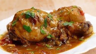 El pollo guisado de MI ABUELA ¡La receta del guiso con una salsa para mojar pan!