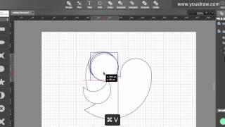 How to create logo online with shape combine tools by youidraw apps