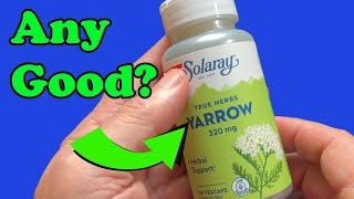 Solaray Yarrow 320 mg, Whole Aerial, Herbal Appetite and Gastrointestinal Function and Comfort