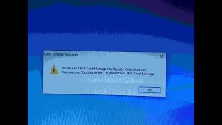 UMT Dongle Please use Card Manager to Update Card Solution