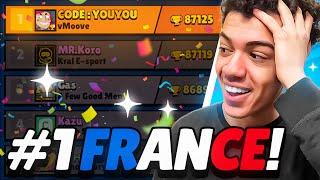 Je suis TOP 1 FRANCAIS sur Brawl Stars !