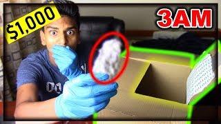 I BOUGHT A MYSTERY BOX FROM THE DARK WEB AT 3AM!! (DEEP WEB CHALLENGE)