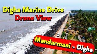 Digha Marine Drive - Drone View | Mandarmani to Digha Marine Drive Full Aerial View | Ep 346