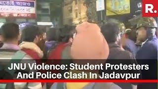 JNU violence: Republic TV Reports From Kolkata As Student Protesters And Police Clash In Jadavpur