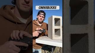 Bulletproof testing cinder blocks