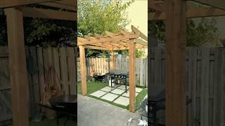 An easy pergola build anyone can do (part1) #diy #pergola #build #backyardbuilds #home #gazebos
