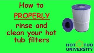 How to clean your hot tub filters THE RIGHT WAY!!!!!!