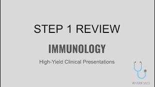 USMLE STEP 1 HIGH-YIELD IMMUNOLOGY REVIEW | MED STUDENT SUCCESS