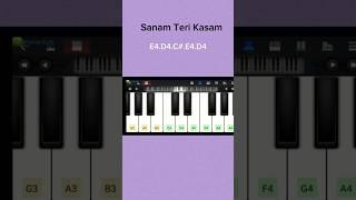 Sanam Teri Kasam Mobile Easy Piano #shorts