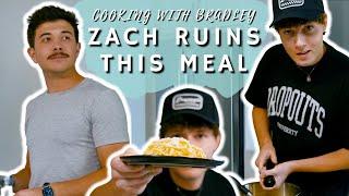 Zach Justice Ruins our Spaghetti Carbonara | Cooking With Bradley