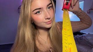 ASMR Measuring and Adjusting You (invisible clips, up close, fast)