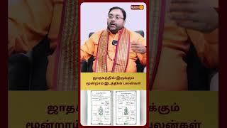 ஜாதகத்தில் இருக்கும் மூன்றாம் இடத்தின் பலன்கள் | Astro Shubam Vijaykumar Bakthi Plus