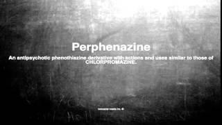 Medical vocabulary: What does Perphenazine mean