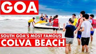 Goa | Colva Beach - December 2023 | South Goa's Most Famous Beach | Goa Vlog | Shopping, Watersports