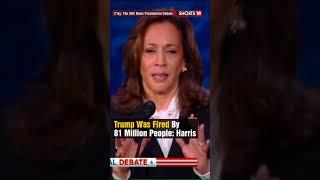 Kamala Harris Calls Out Trump's 2020 Election Defeat During #debate2024 | N18S | #usanews | #shorts