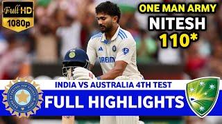 India Vs Australia 4th Test Match Day 3 Full Highlights 2024 | IND VS AUS