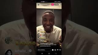 HoneyKomb Brazy ig live pt 2 gets paranoid had to end the live 11/21