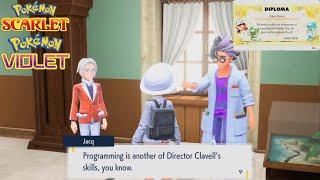 Pokémon Scarlet & Violet - Mr.Clavell & Jacq Dialogue - Complete All Pokédex + Diploma