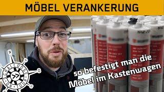 Kleber-Massaker! Unterkonstruktion für Möbel || So verankert Ihr eure Möbel im Kastenwagen